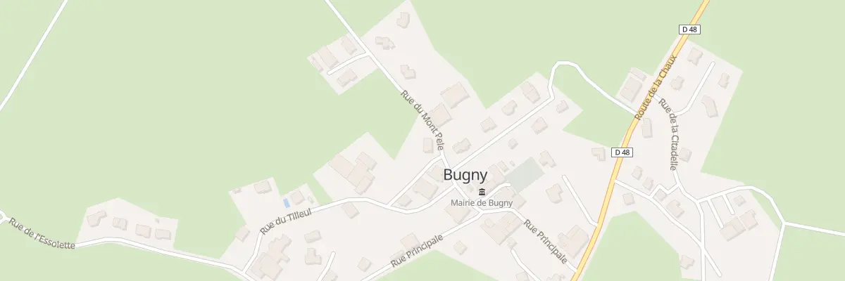 Plan du 3 Rue du Mont Pelé à Bugny