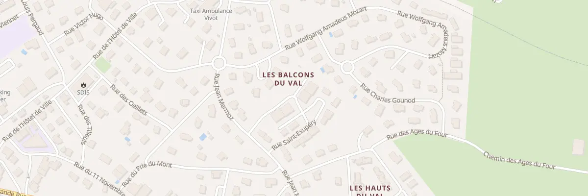 Plan du 9 Rue Saint Exupery à Valdahon