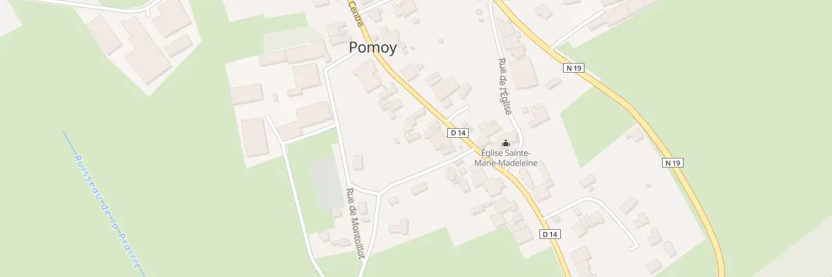 Plan du 20 Rue du Centre à Pomoy