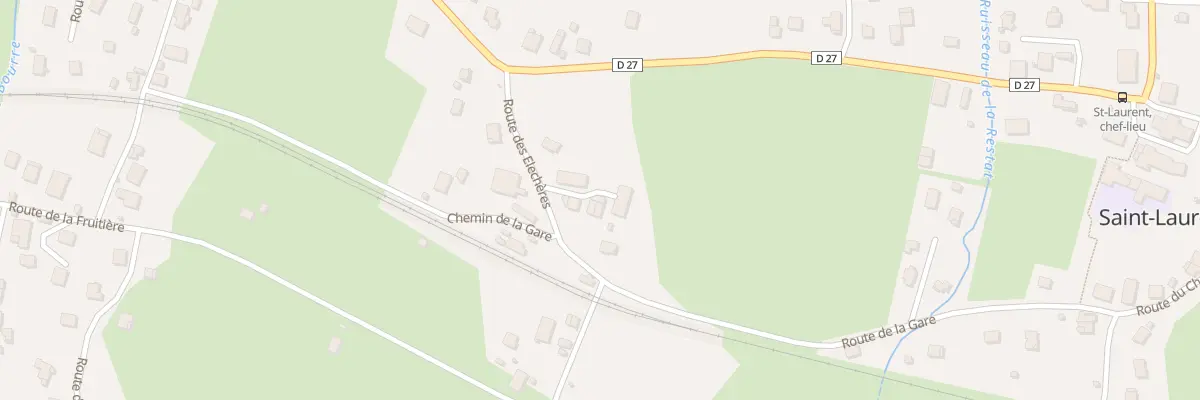 Plan du 103 Rte des Eléchères à Saint-Laurent