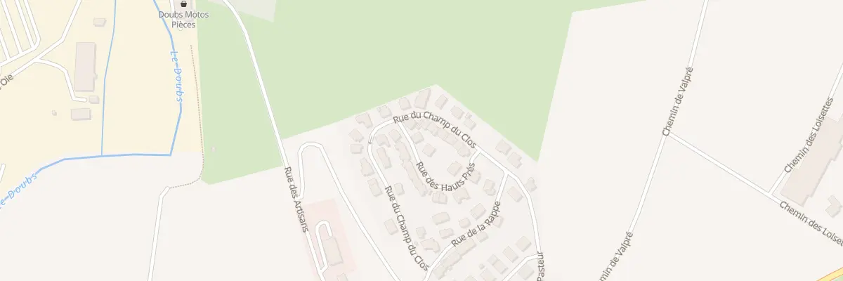Plan du 8 Rue des Hauts Prés à Doubs