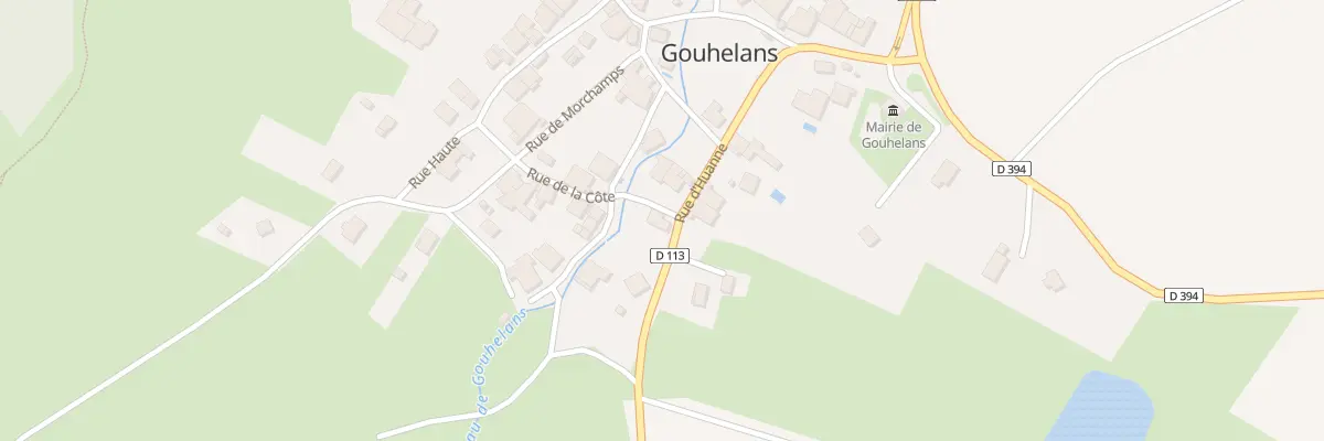 Plan du 1 Rue de la Cote à Gouhelans