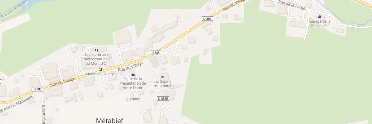 Plan du 21 Rue du Village à Métabief