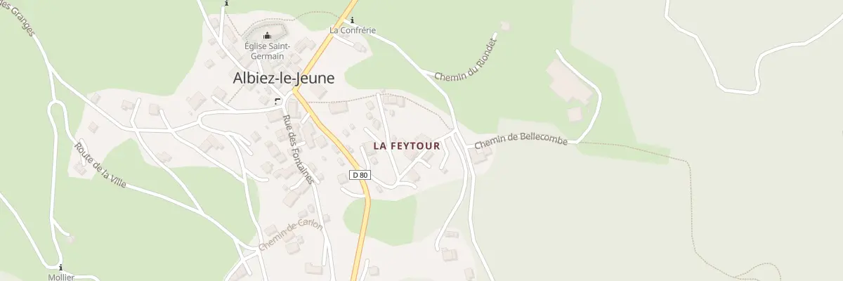 Plan du 109 Che La Feytour à Albiez-le-Jeune