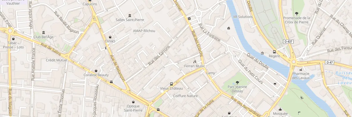 Plan du 6 Rue de Traverse à Pontarlier