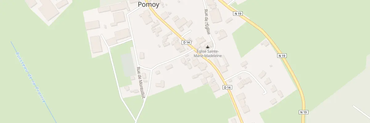 Plan du 1 Rte de Lievans à Pomoy