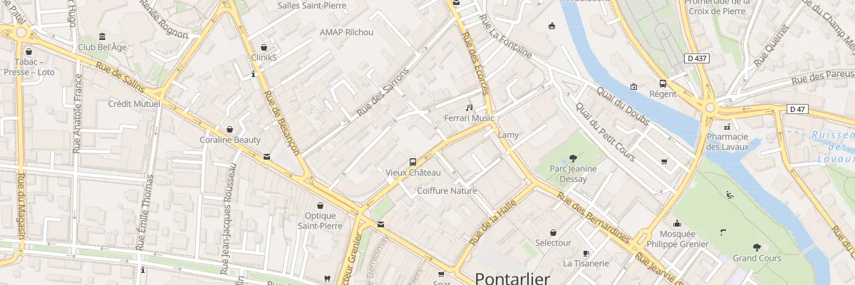 Plan du 1 Rue de Traverse à Pontarlier