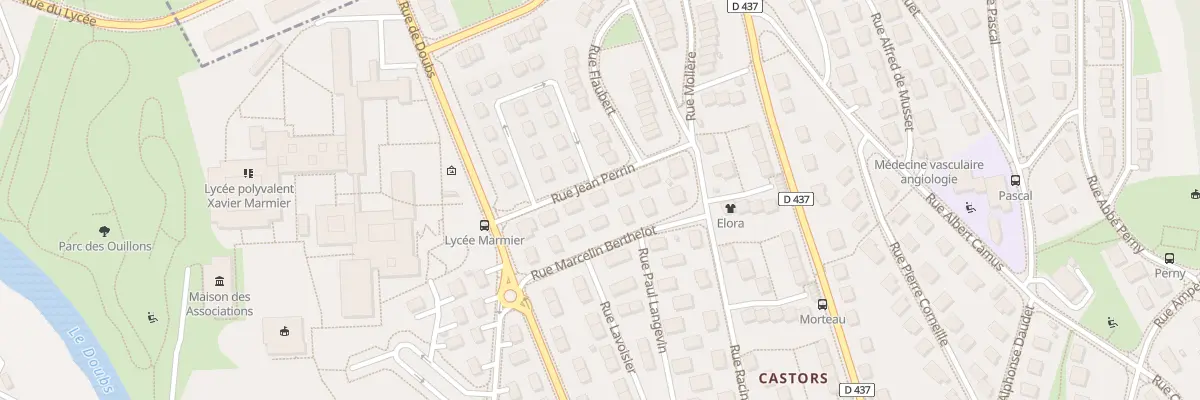 Plan du 8 Rue Jean Perrin à Pontarlier