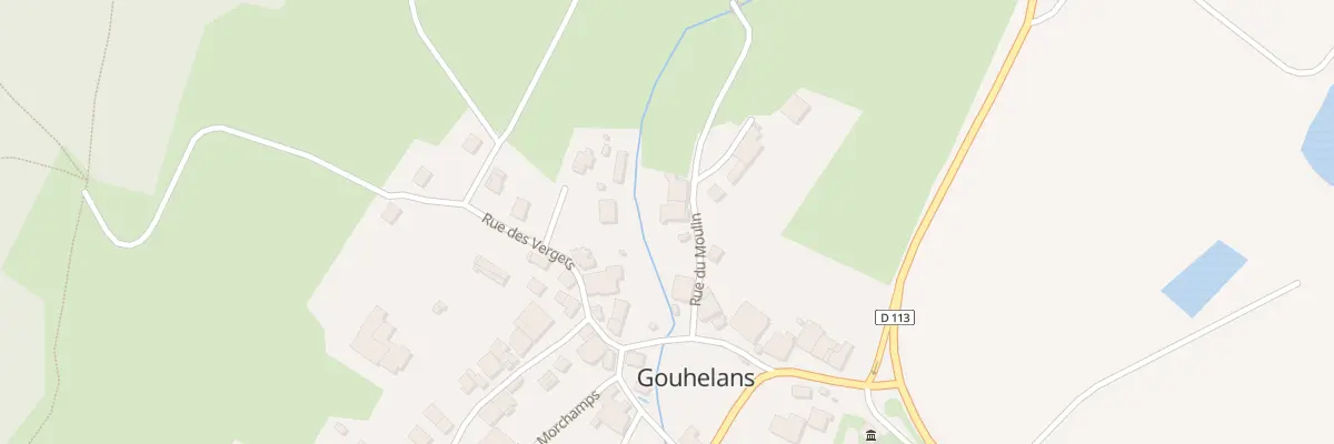 Plan du 3 Rue du Moulin à Gouhelans