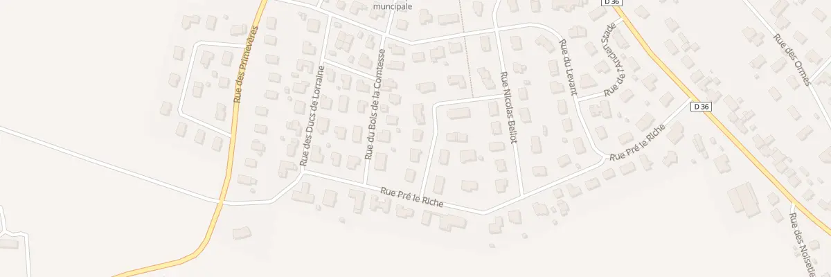 Plan du 114 Rue des Cotices à Darnieulles