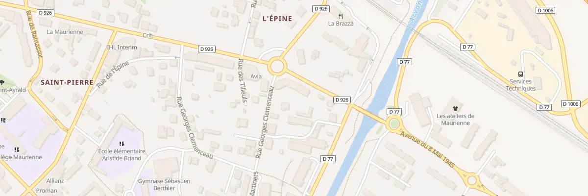 Plan du 406 Rue Georges Clémenceau à Saint-Jean-de-Maurienne