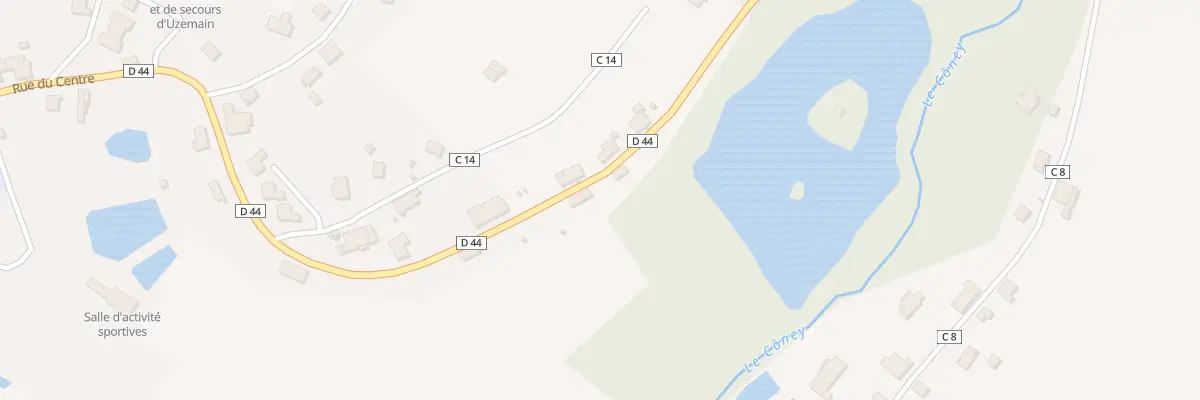 Plan du 2 Rue des Mottes à Uzemain