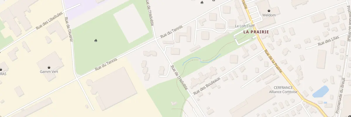 Plan du 13 Rue de l’Helvetie à Baume-les-Dames