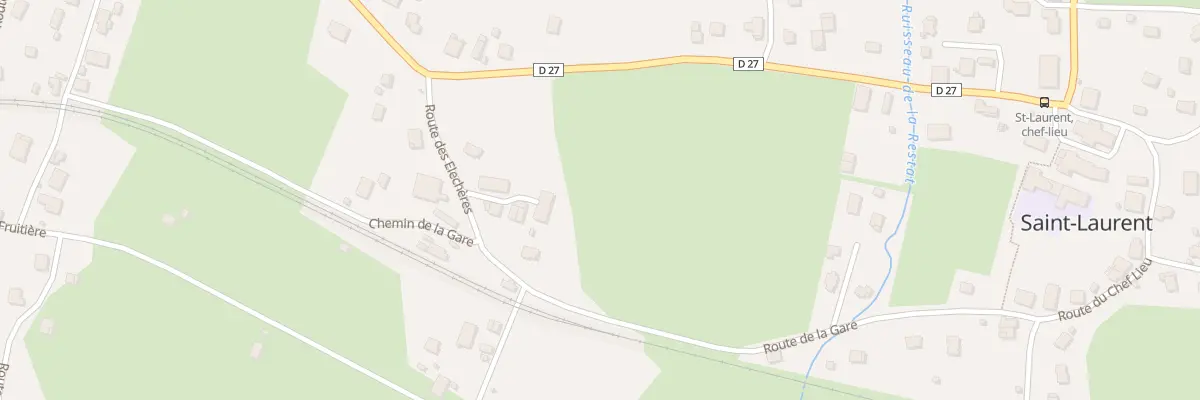 Plan du 101 Rte des Eléchères à Saint-Laurent