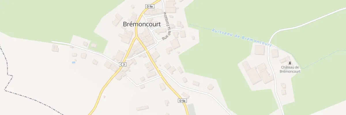 Plan du 2 Rue de la Fontaine à Brémoncourt