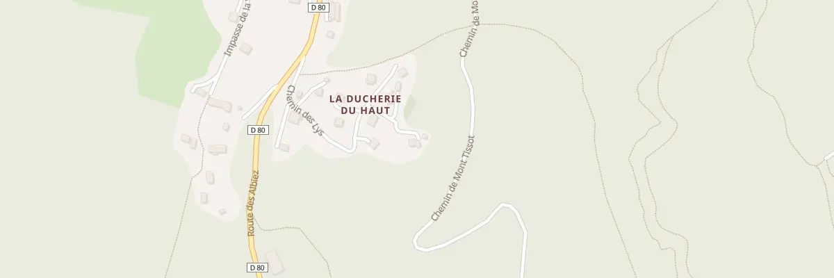 Plan du 5160 La Ducherie du Haut à Albiez-le-Jeune