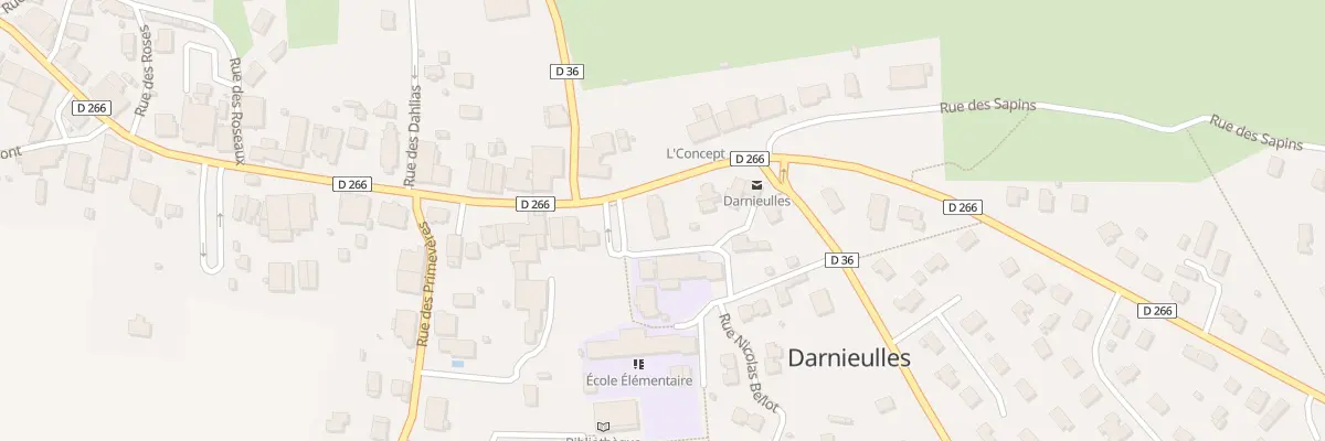Plan du 57 Rue de Mirecourt à Darnieulles