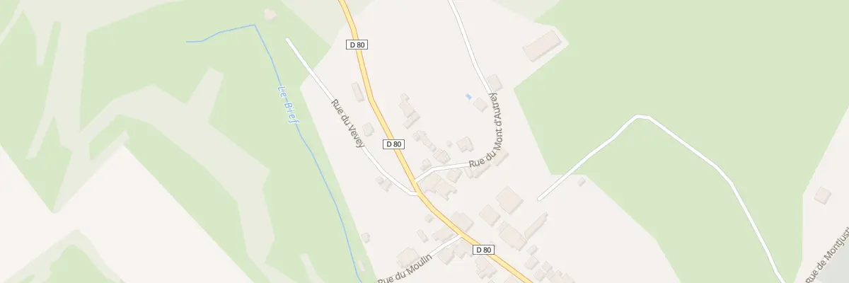 Plan du 1 Rue du Mont d’Autrey à Borey