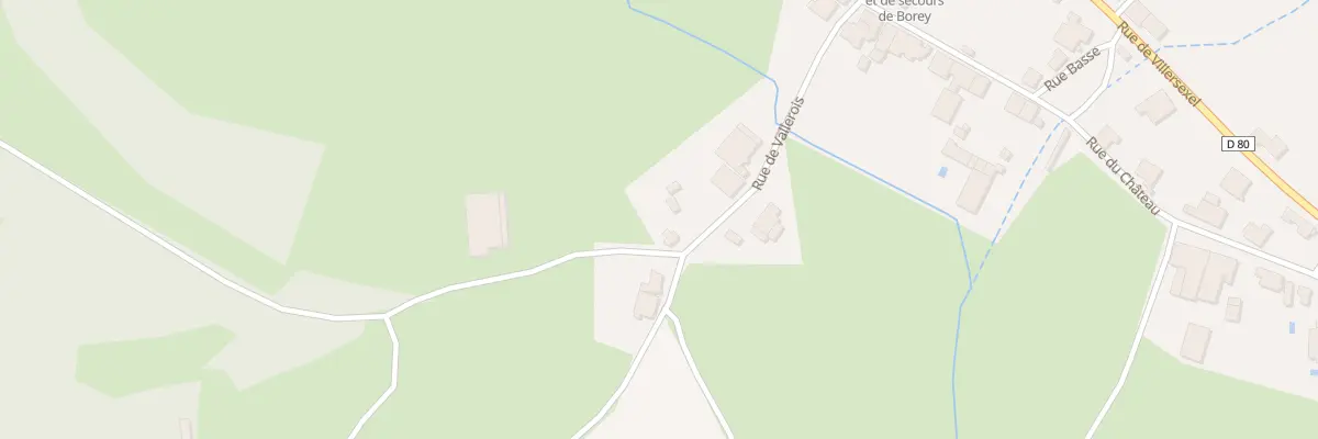 Plan du 14 Rue de Vallerois à Borey