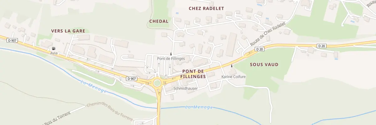 Plan du 104 Res du Pont de Fillinges à Fillinges