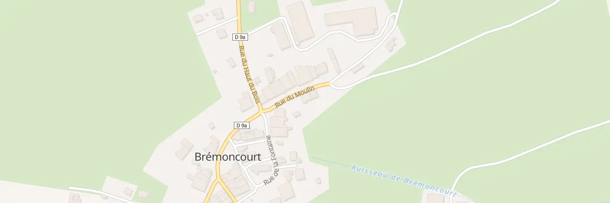 Plan du 4 Rue du Moulin à Brémoncourt