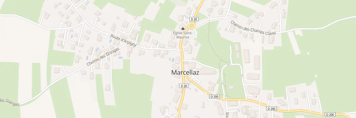 Plan du 44 Rte de Bonneville à Marcellaz