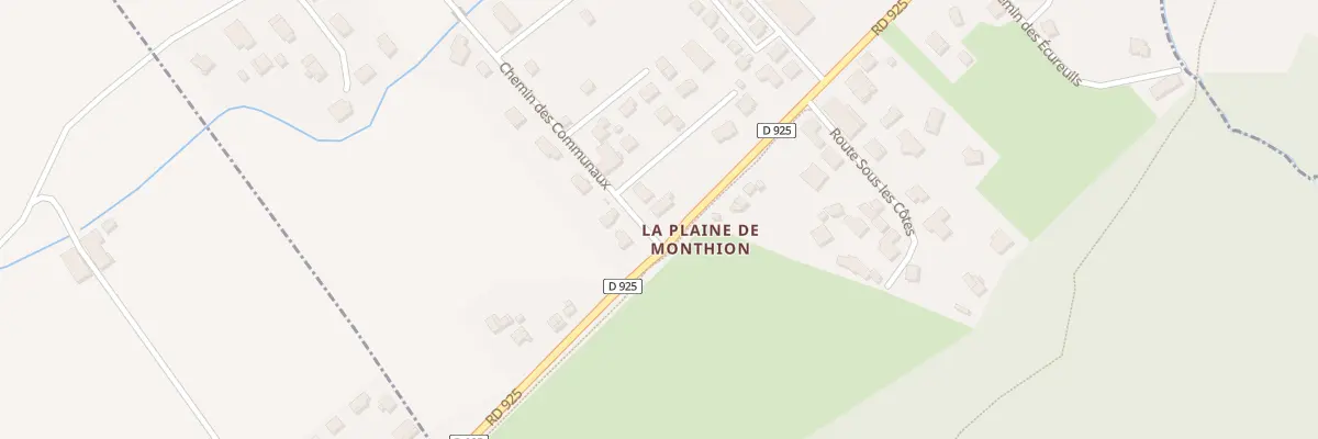 Plan du 6 Che des Communaux à Monthion