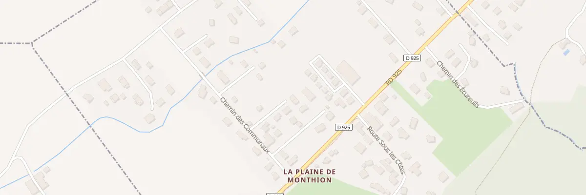 Plan du 5250 Plaine de Monthion à Monthion