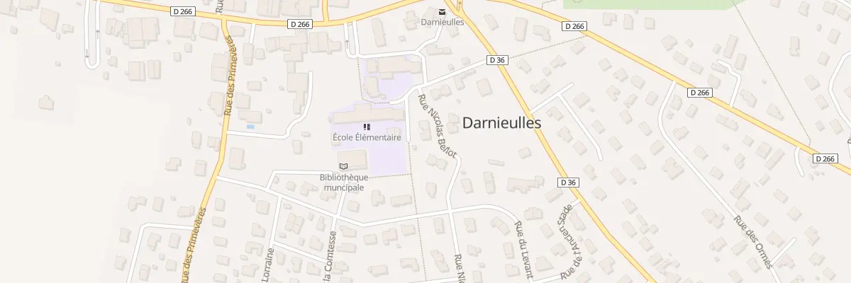 Plan du 58 Rue Nicolas Bellot à Darnieulles