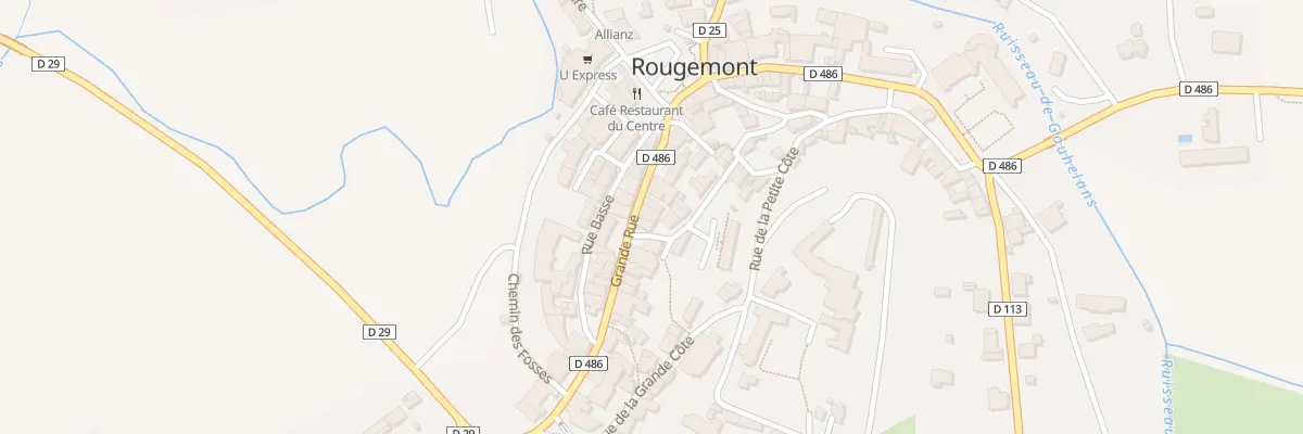 Plan du 16 Rue de la Traverse à Rougemont