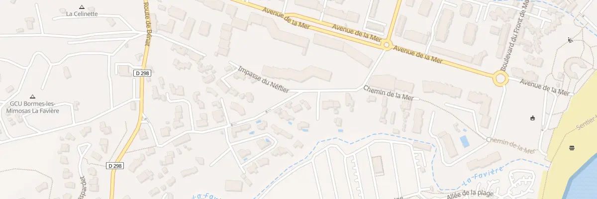 Plan du 338 Che de la Mer à Bormes-les-Mimosas