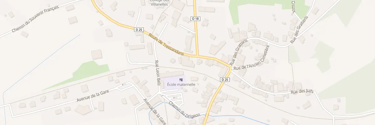 Plan du 1 Rte de Tressandans à Rougemont