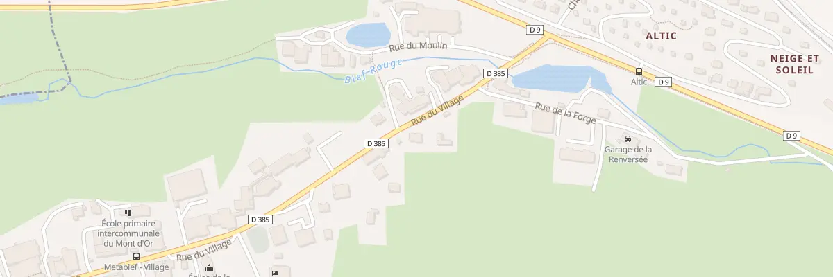 Plan du 9 Rue du Village à Métabief