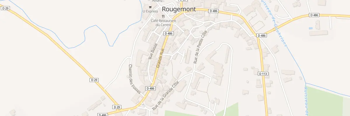 Plan du 6 Rue de la Traverse à Rougemont
