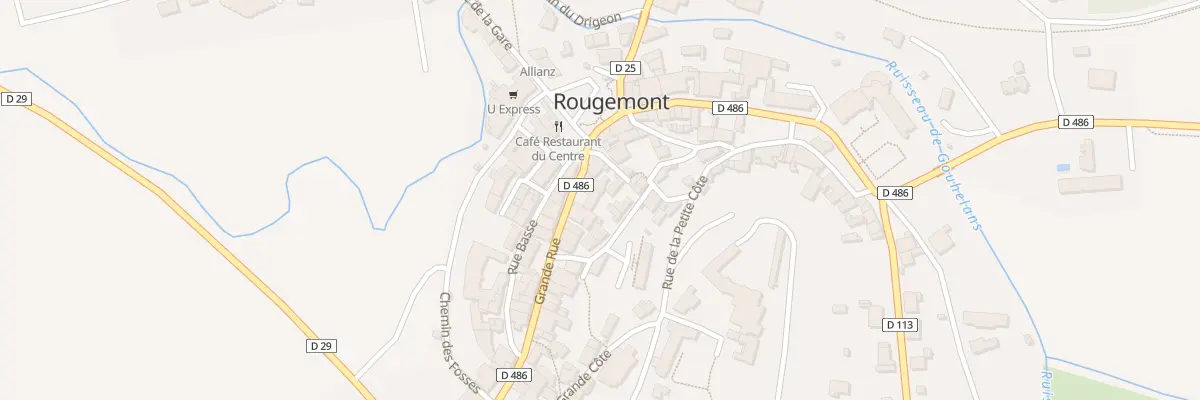 Plan du 1 Grande Rue à Rougemont