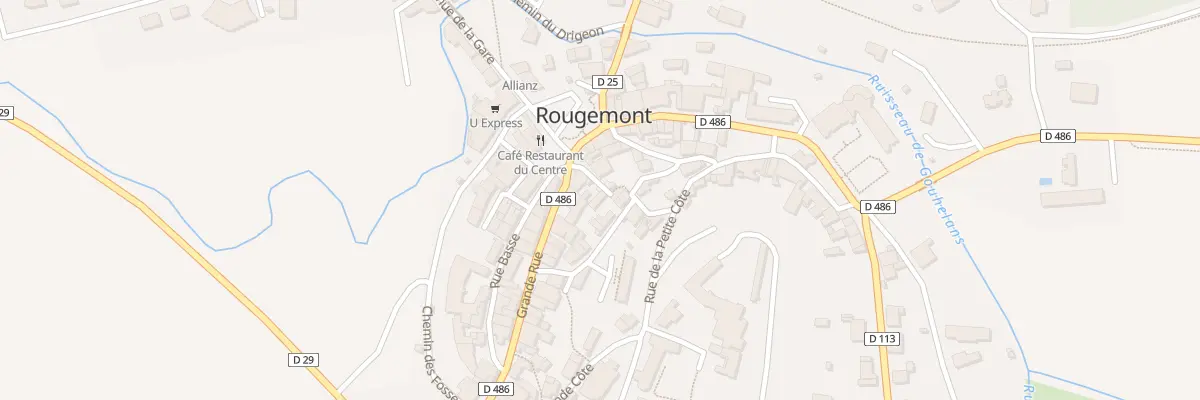 Plan du 5 Rue de l’Eglise à Rougemont