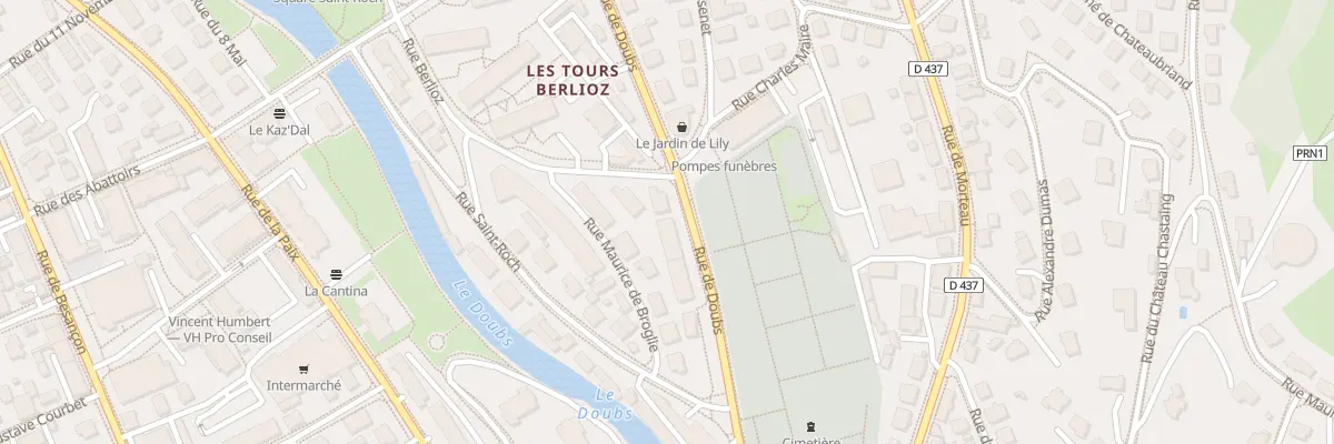 Plan du 21 Rue de Doubs à Pontarlier