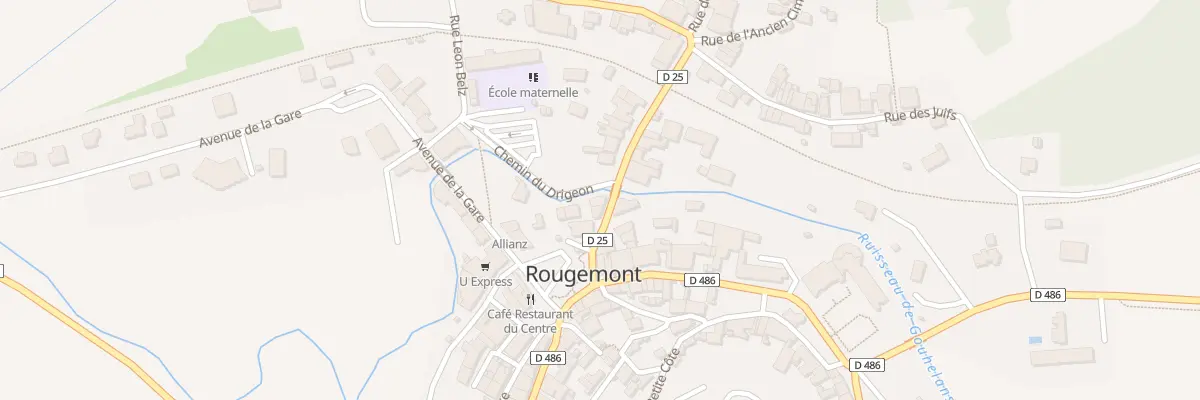 Plan du 9 Rue du Pont à Rougemont