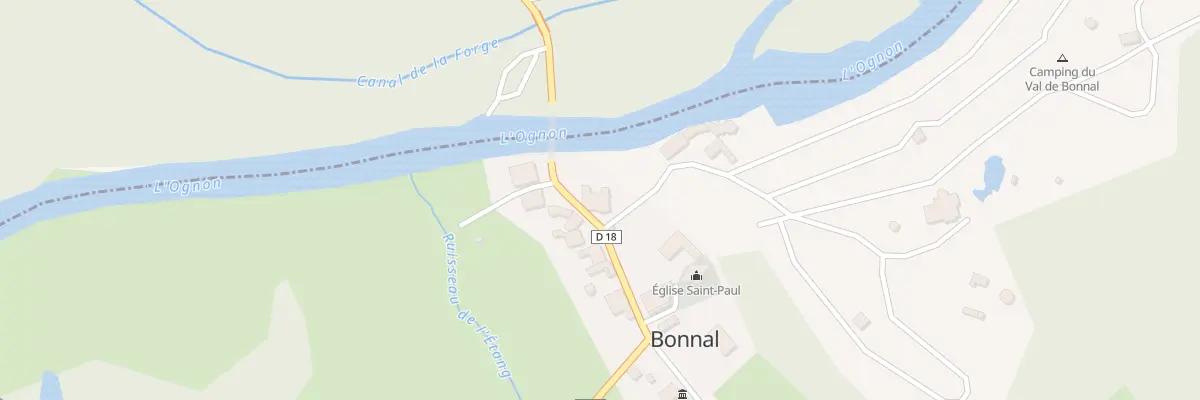 Plan du 1 Rue du Lavoir à Bonnal