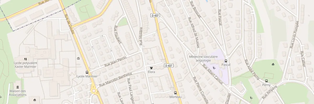 Plan du 83 Rue de Morteau à Pontarlier