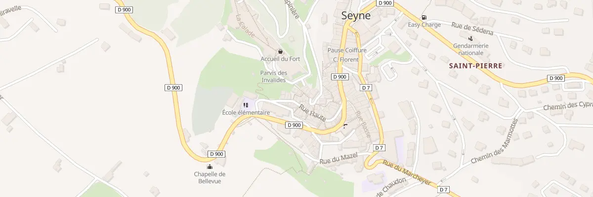 Plan du 5473 Le Village à Seyne