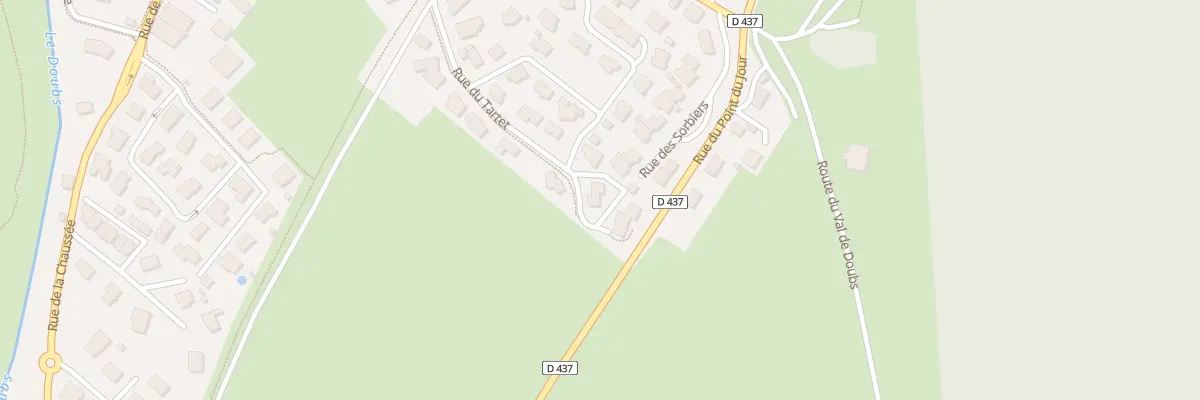 Plan du 21 Rue du Tartet à Doubs