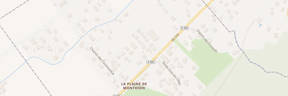 Plan du 246 Rte Departementale 925 à Monthion