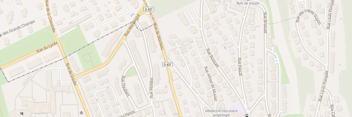 Plan du 9 Rue Pierre Loti à Pontarlier