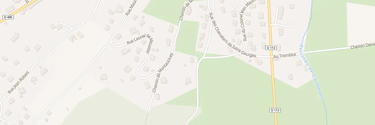 Plan du 6 Che de Champ Pote à Rougemont