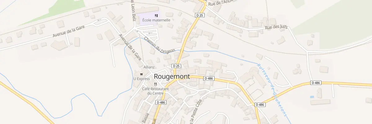 Plan du 4 Rue du Pont à Rougemont