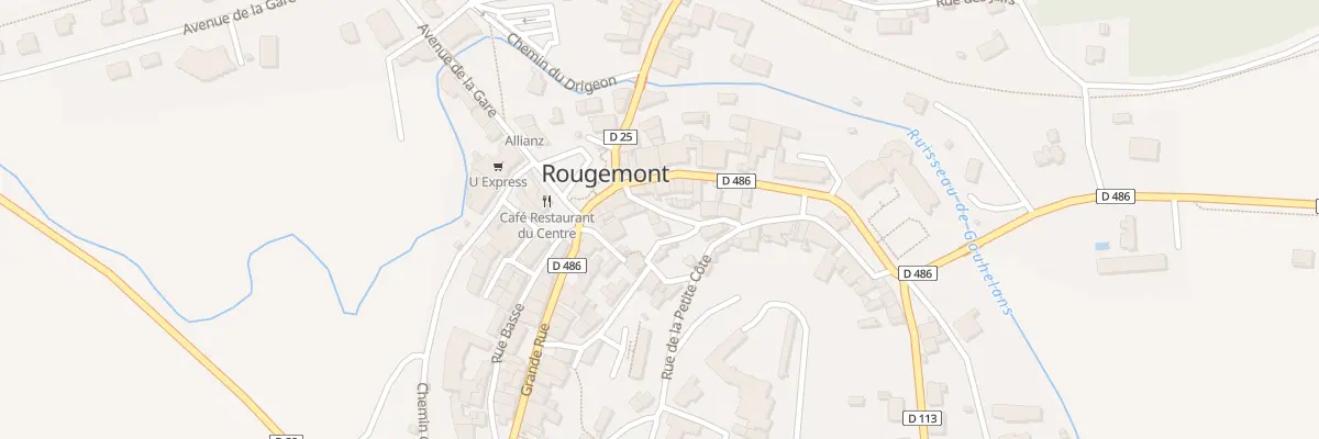 Plan du 2 Rue de la Glacière à Rougemont