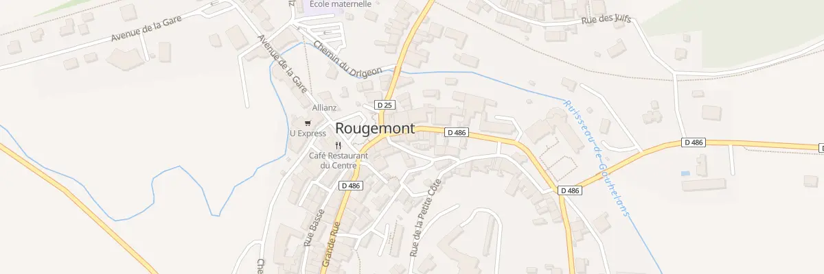 Plan du 6 Rue du Vieux Moulin à Rougemont