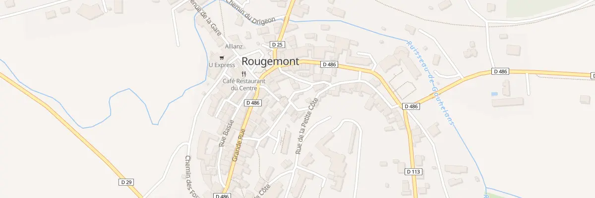 Plan du 1 Rue de la Traverse à Rougemont