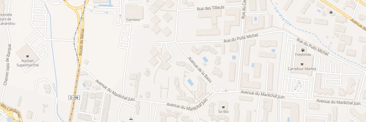 Plan du 234 Av de la Baou au Lavandou